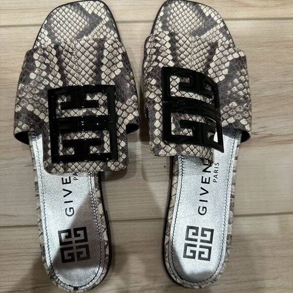 Givenchy 4G Python Flat Sandals - Picture 4 of 13
